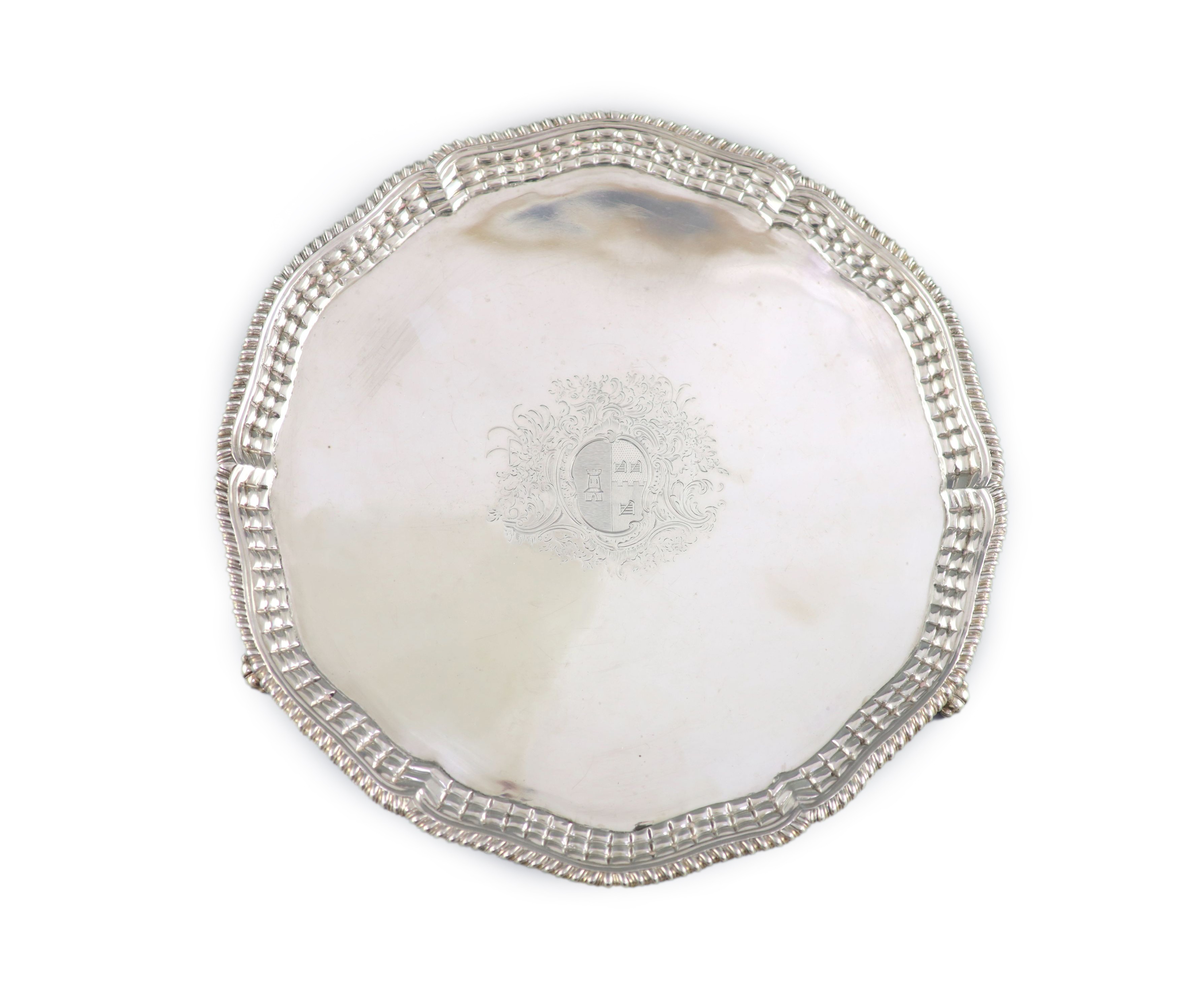 A good early George III silver salver, by Richard Rugg